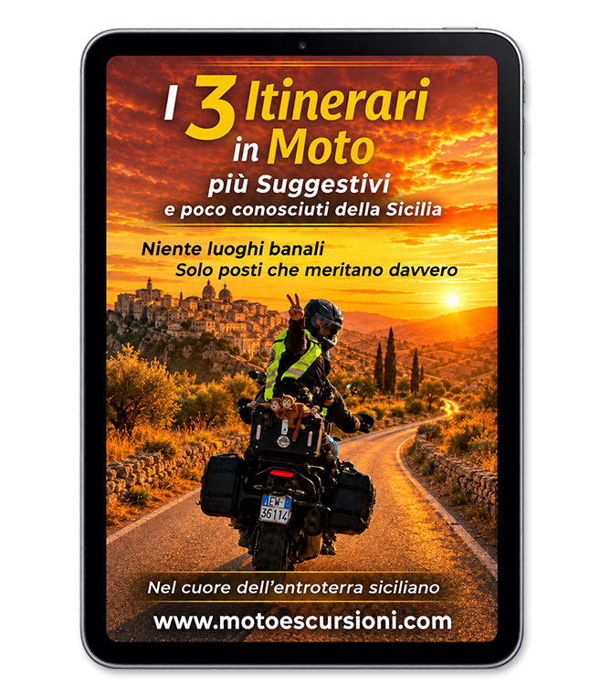 Guida gratuita con 3 itinerari in moto suggestivi e poco conosciuti della Sicilia