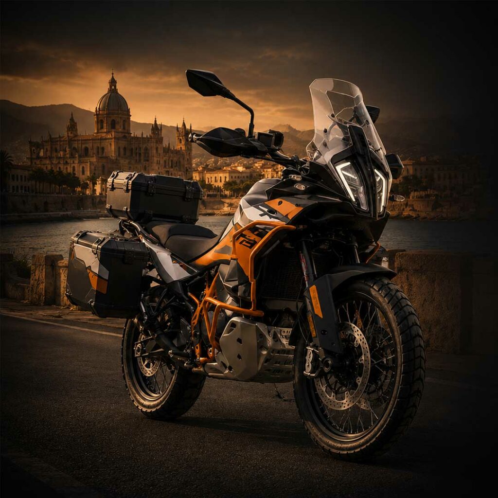 Moto adventure a noleggio a Palermo per tour in moto in Sicilia con Moto Escursioni